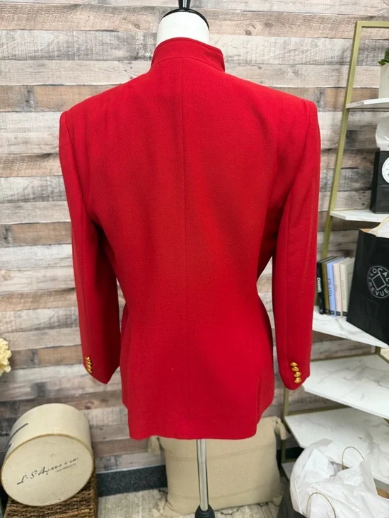 Lauren Ralph Lauren Red Blazer & Pants Suit 8 - Picture 3 of 7